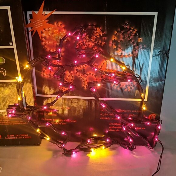 3 Set Vintage Sears Halloween Silhouettes Lights Window Decor Cat Witch Ghost - Picture 7 of 16